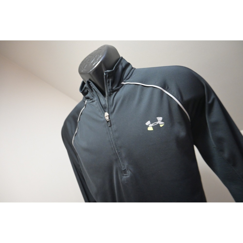Under Armour‎ Run Pullover Athletic Jacket Mens Large Black 1/4 Zip Excellent